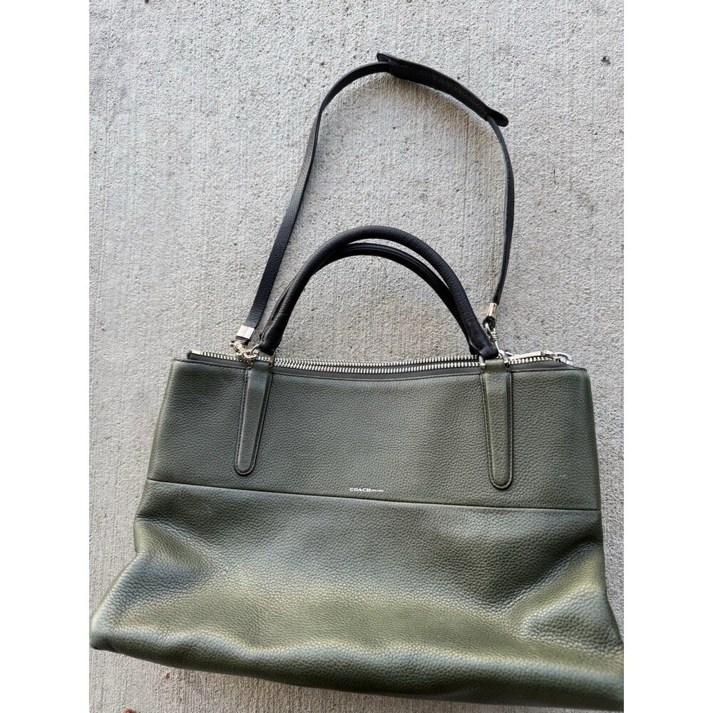 VTG  COACH 28160 Borough Green  Leather Carryall Tote Shoulder Bag HI376-28160